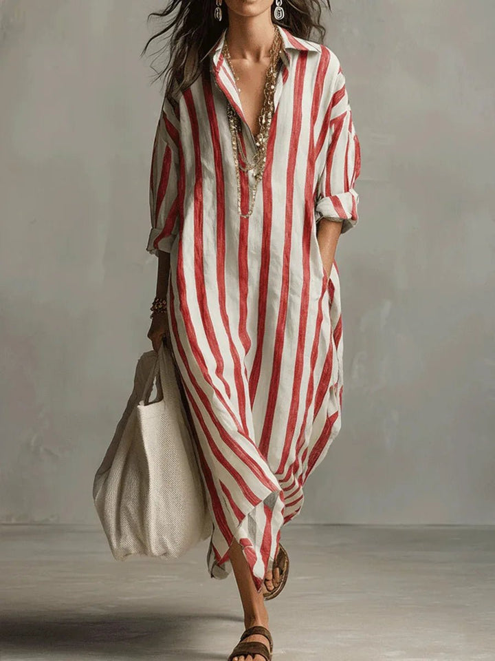 Abito camicia lungo da donna per le giornate estive
