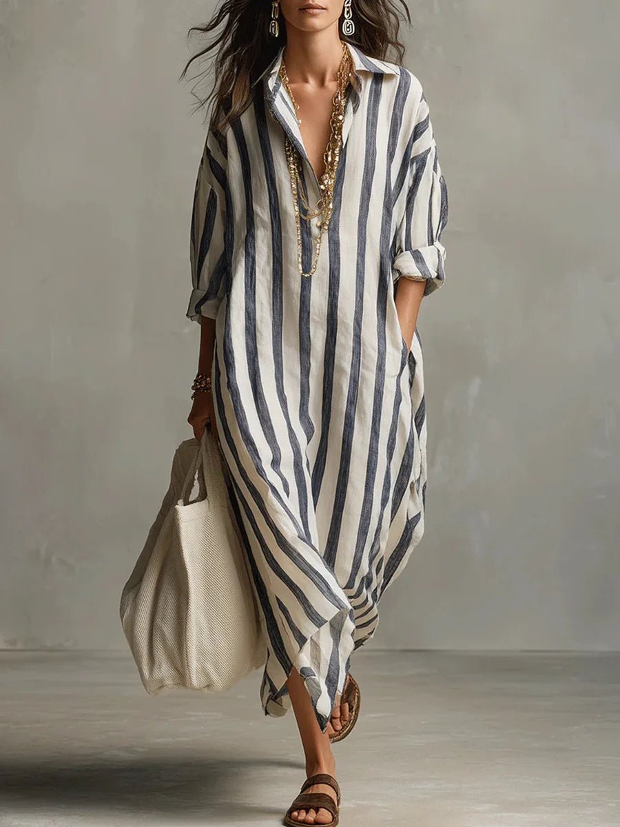 Abito camicia lungo da donna per le giornate estive