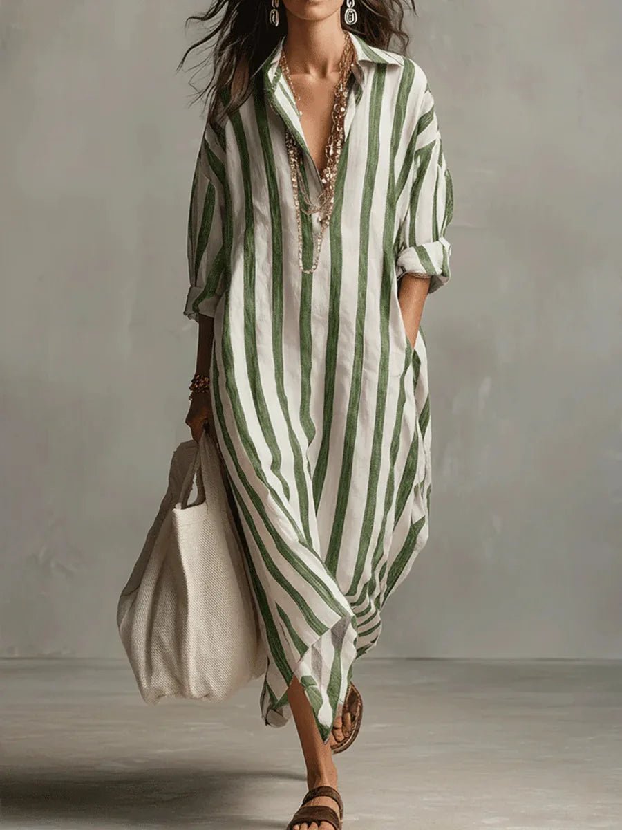 Abito camicia lungo da donna per le giornate estive