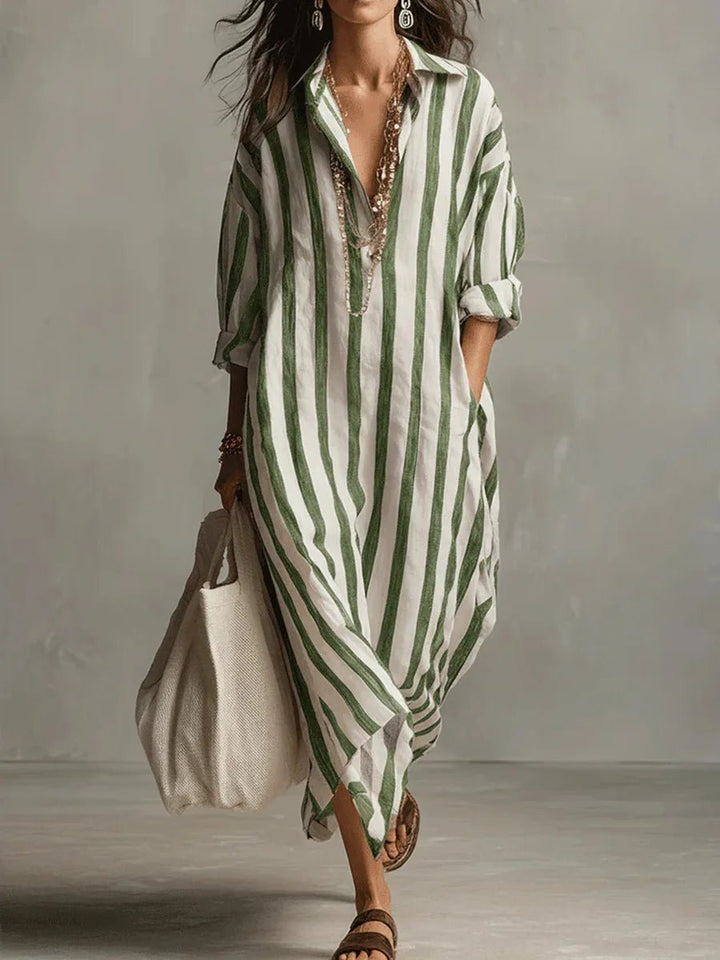 Abito camicia lungo da donna per le giornate estive