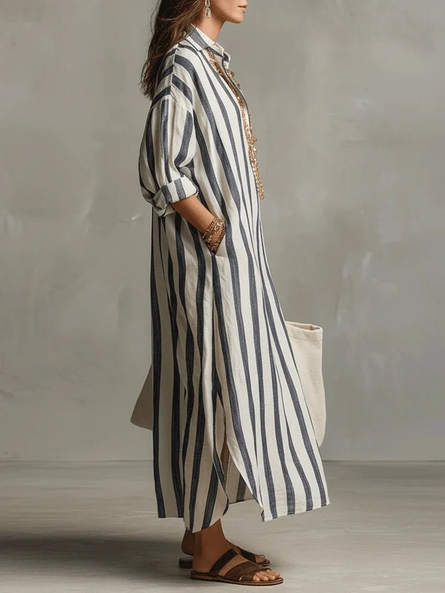 Abito camicia lungo da donna per le giornate estive