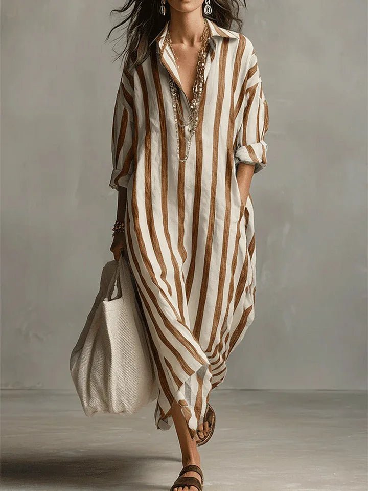 Abito camicia lungo da donna per le giornate estive