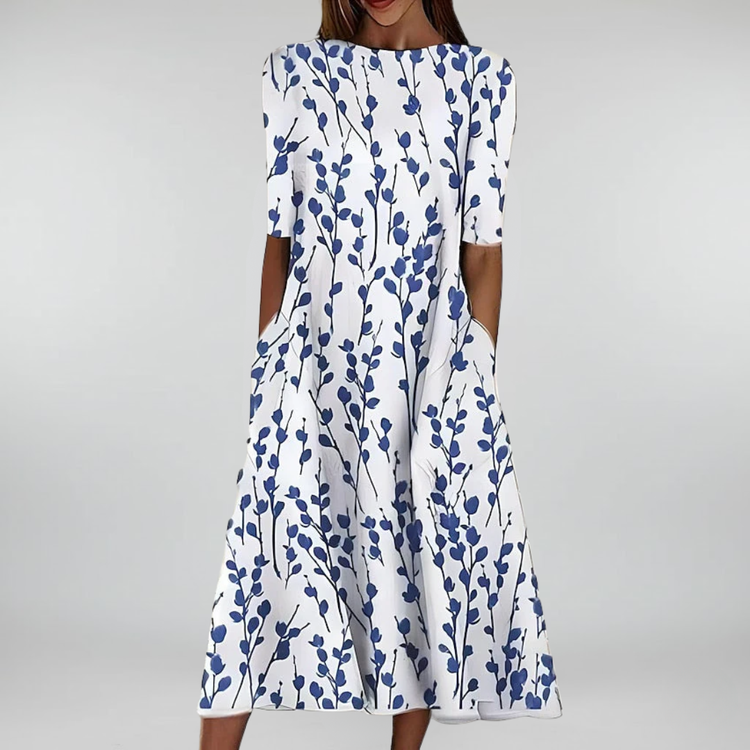 Abito da donna con stampa floreale per look quotidiani