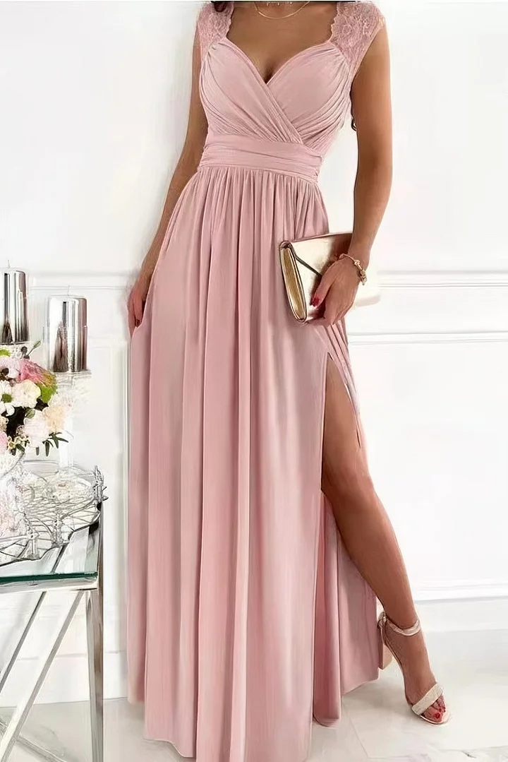 Abito in pizzo da donna con apertura sulla schiena Romantic Sera Elegante