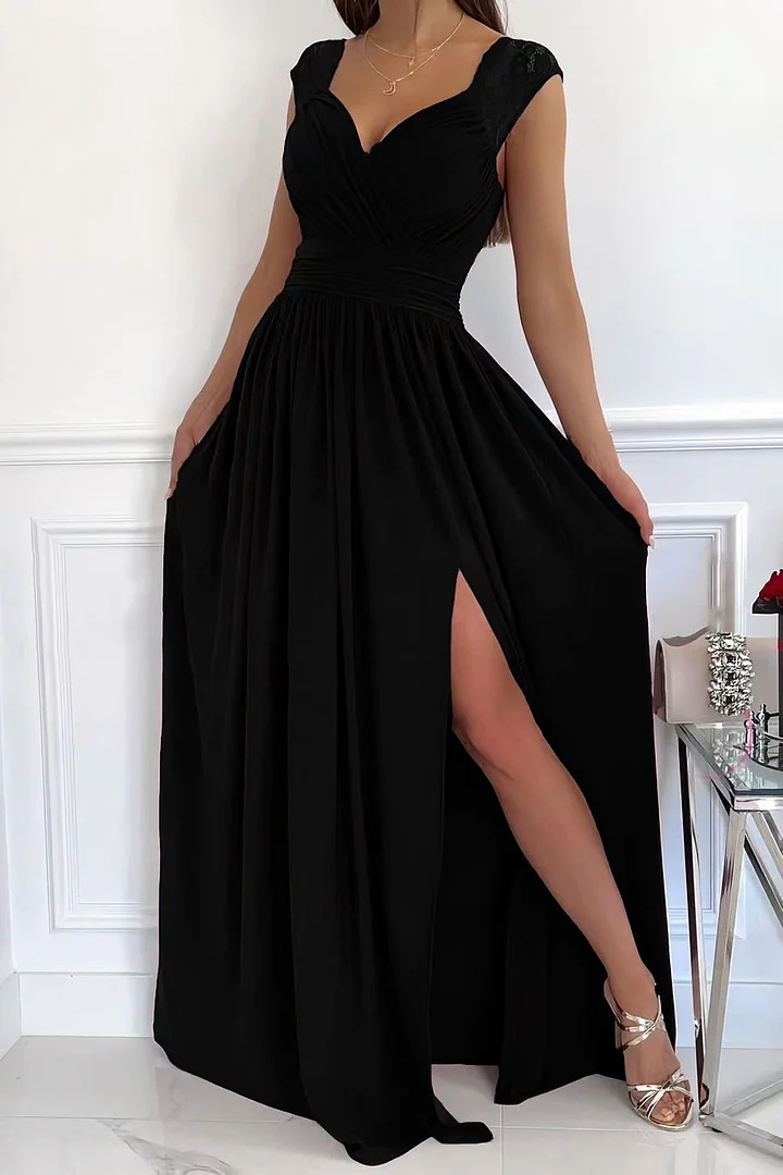 Abito in pizzo da donna con apertura sulla schiena Romantic Sera Elegante