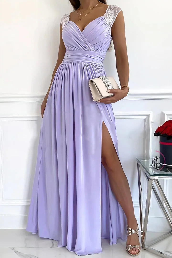Abito in pizzo da donna con apertura sulla schiena Romantic Sera Elegante