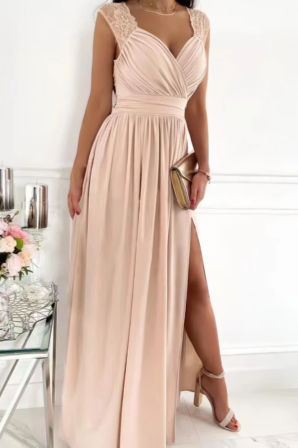 Abito in pizzo da donna con apertura sulla schiena Romantic Sera Elegante
