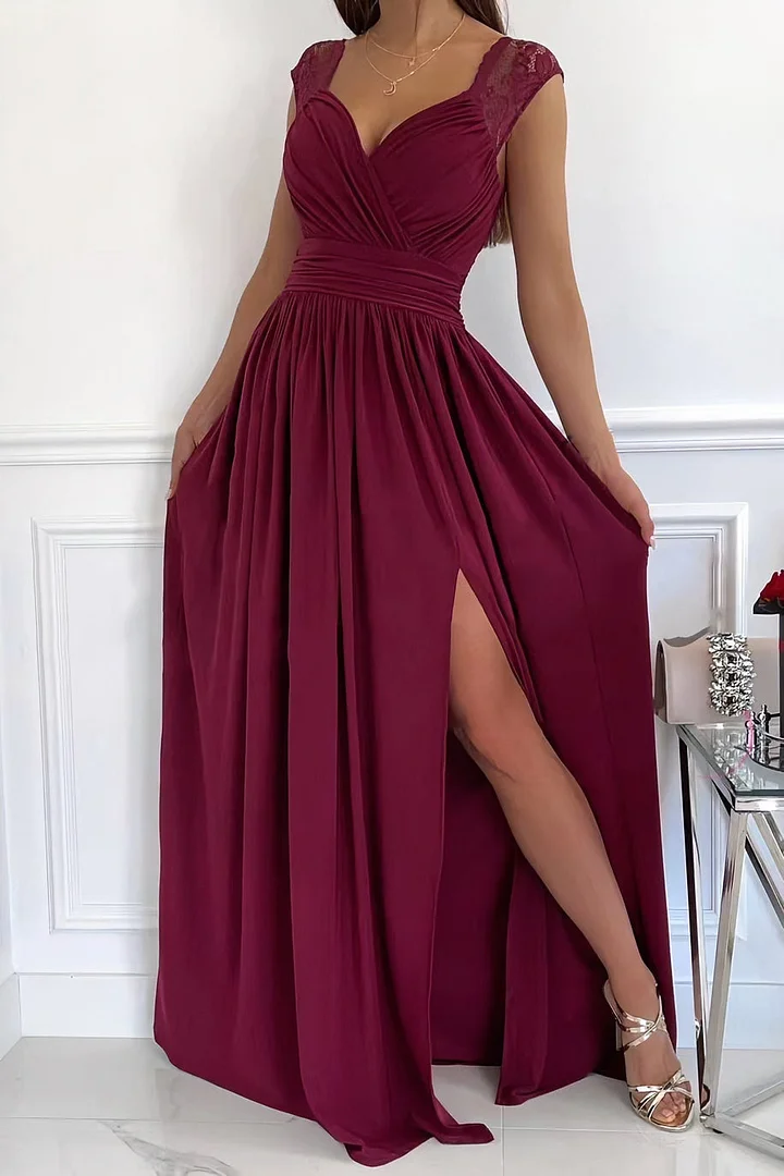 Abito in pizzo da donna con apertura sulla schiena Romantic Sera Elegante