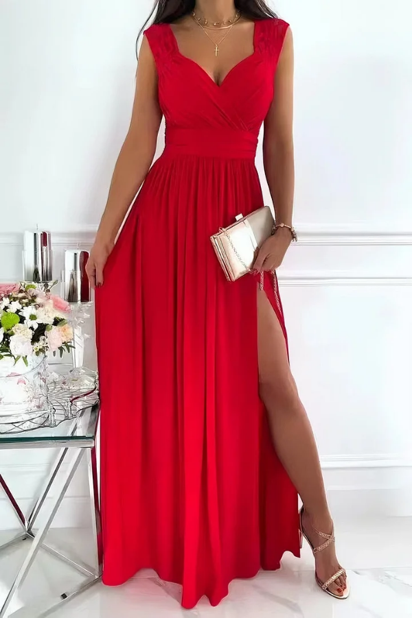 Abito in pizzo da donna con apertura sulla schiena Romantic Sera Elegante