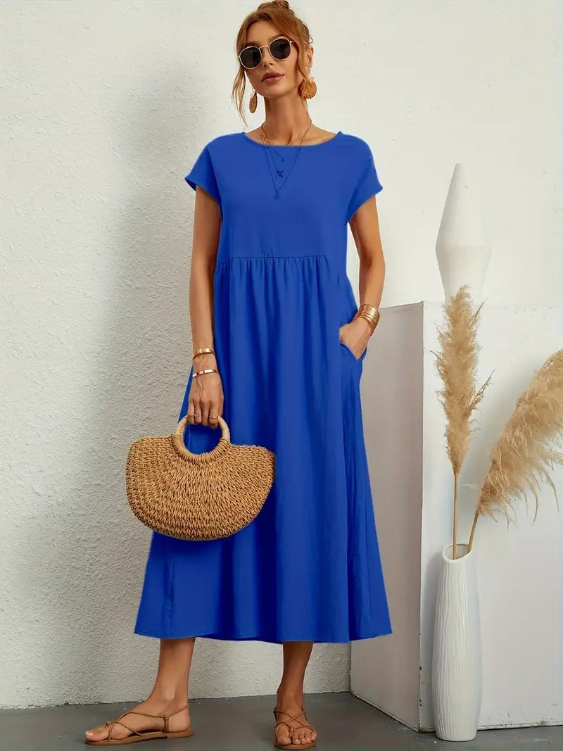Abito midi da donna per giornate estive