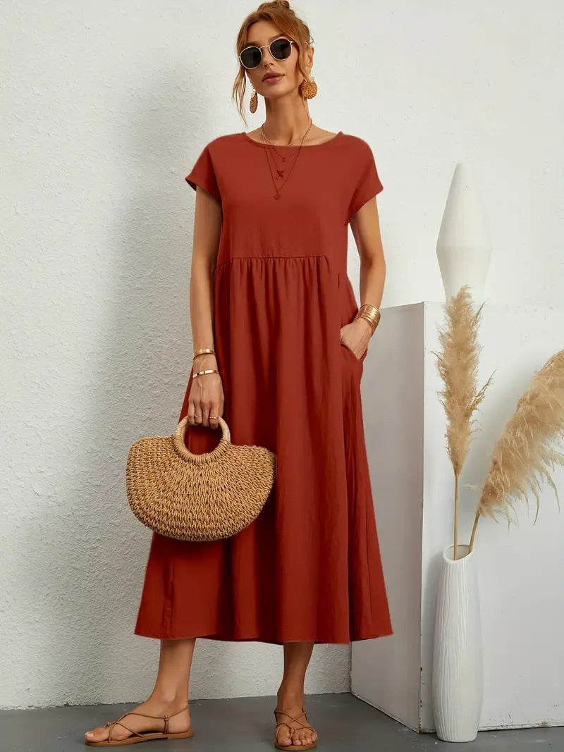 Abito midi da donna per giornate estive