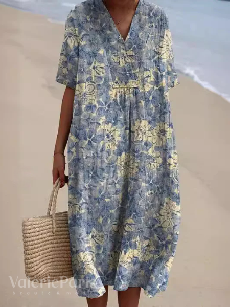Abito midi da donna per giornate estive
