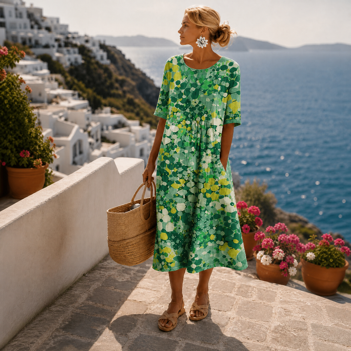 Abito midi da donna per la primavera e l’estate