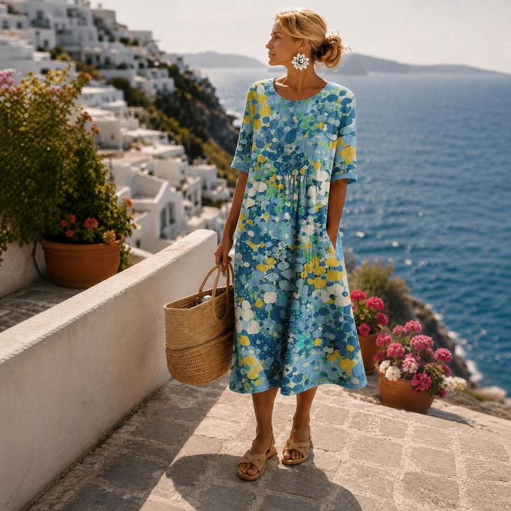 Abito midi da donna per la primavera e l’estate