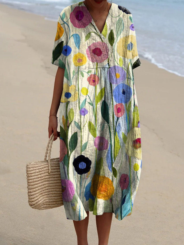 Abito midi da donna per le vacanze estive