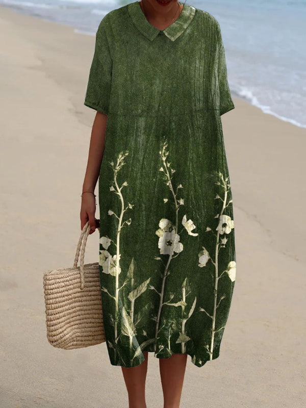 Abito midi da donna per le vacanze estive