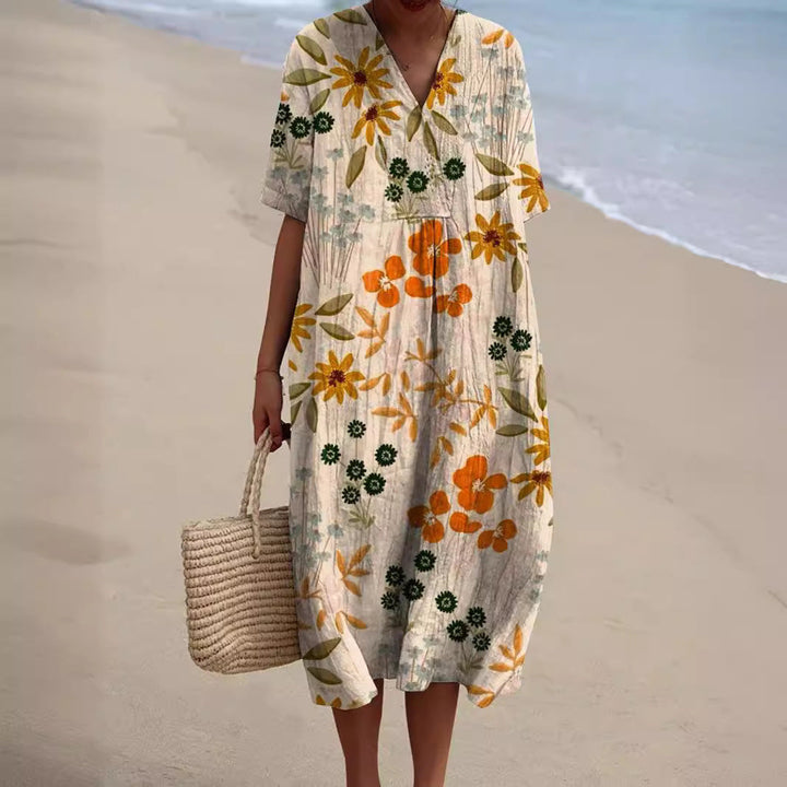 Abito midi da donna per le vacanze estive