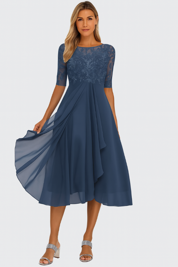 Abito midi da donna per occasioni eleganti