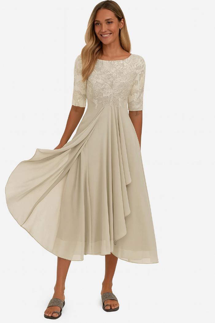 Abito midi da donna per occasioni eleganti