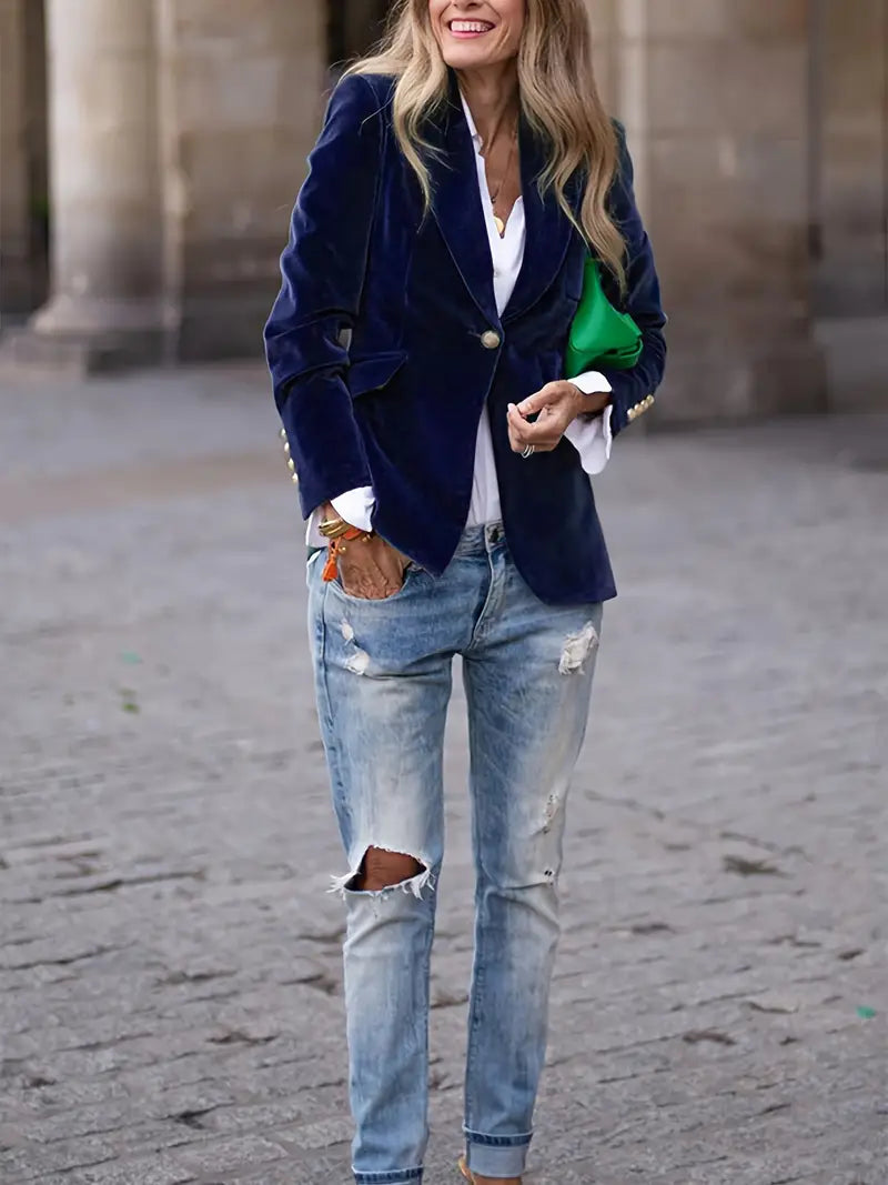 Blazer Donna Elegante per Abbinamenti Quotidiani