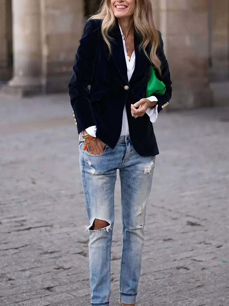 Blazer Donna Elegante per Abbinamenti Quotidiani