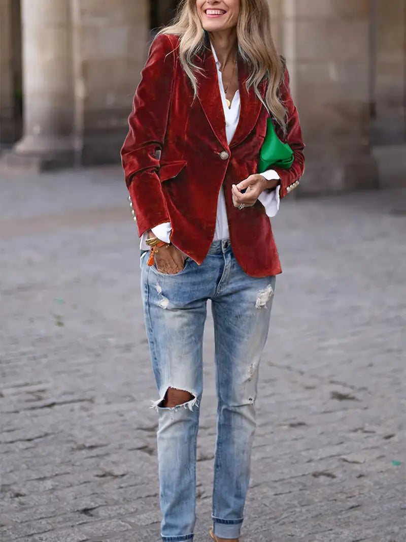 Blazer Donna Elegante per Abbinamenti Quotidiani