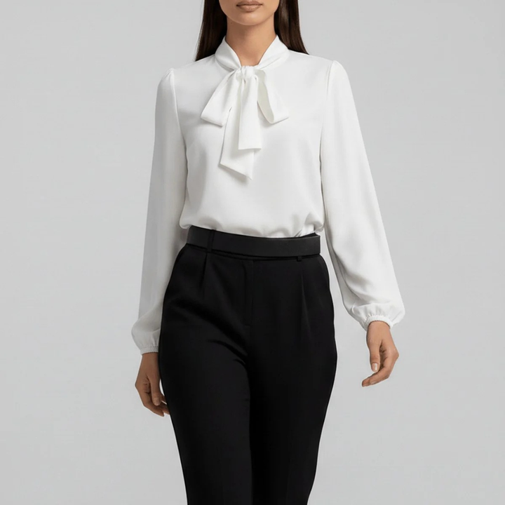 Blusa Donna Elegante con Fiocco