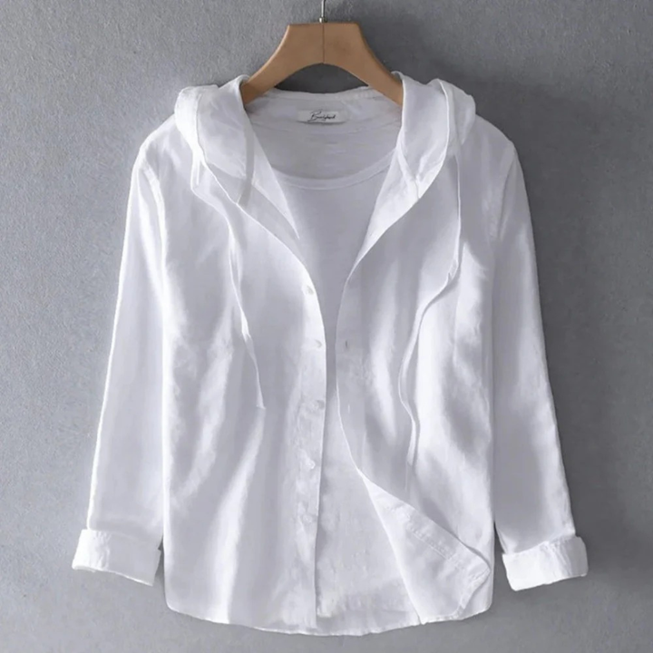 Camicia Donna con Cappuccio dalla Linea Fluida