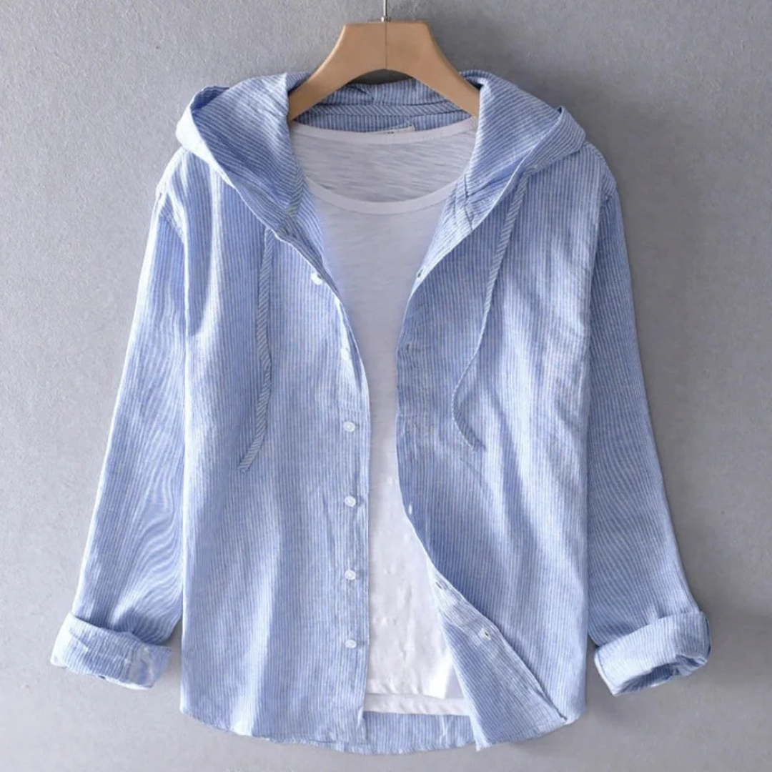 Camicia Donna con Cappuccio dalla Linea Fluida