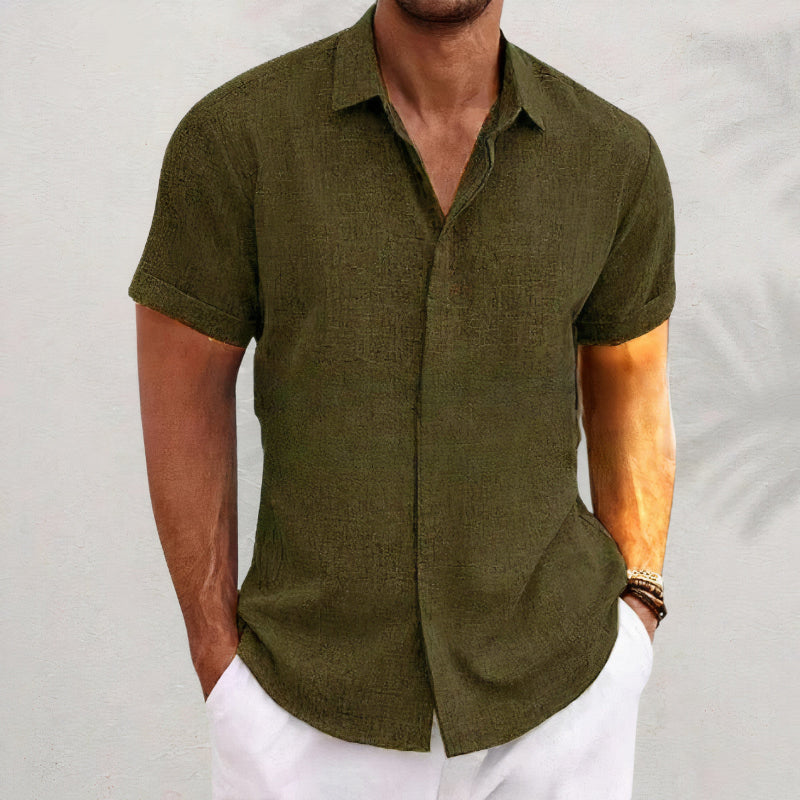 Camicia da uomo a maniche corte