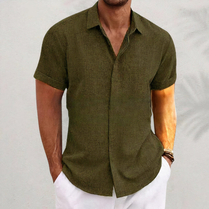 Camicia da uomo a maniche corte