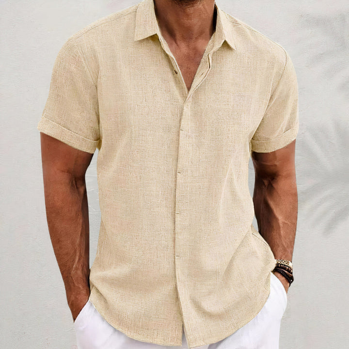 Camicia da uomo a maniche corte