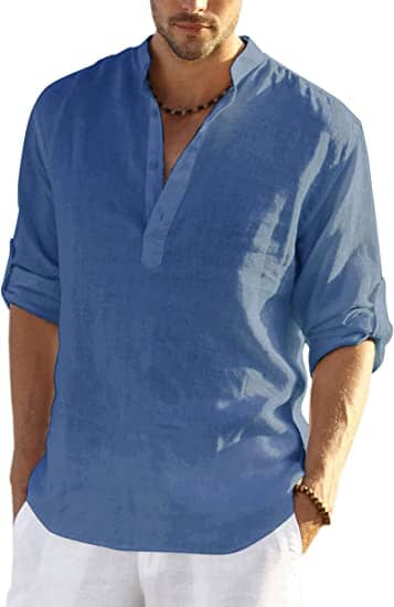 Camicia da uomo per tempo libero e giornate estive