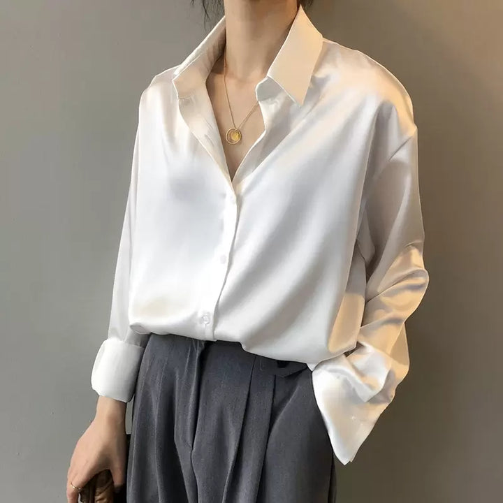 Camicia elegante da donna a maniche lunghe per uso quotidiano
