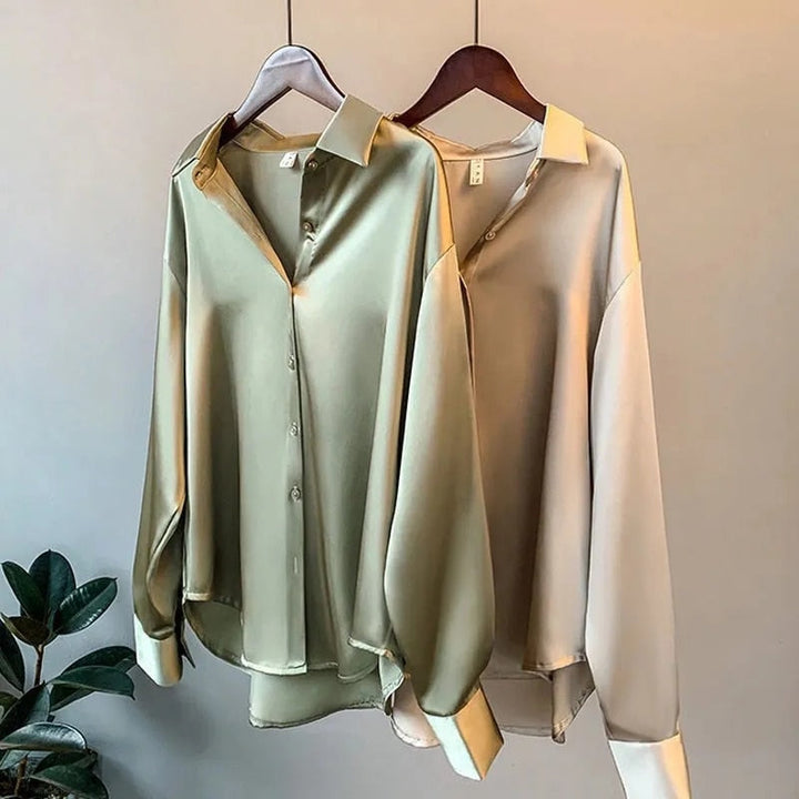 Camicia elegante da donna a maniche lunghe per uso quotidiano