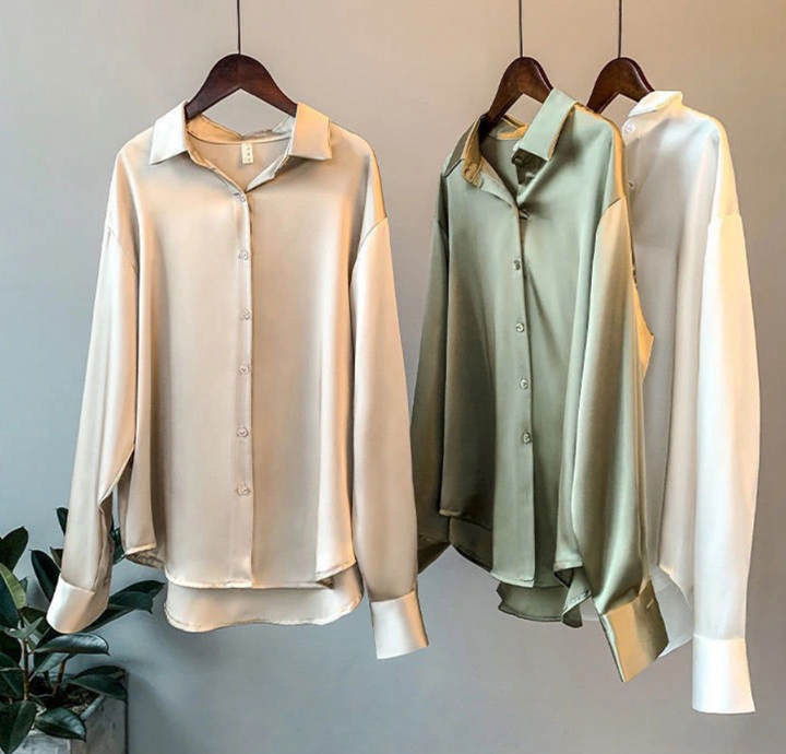 Camicia elegante da donna a maniche lunghe per uso quotidiano