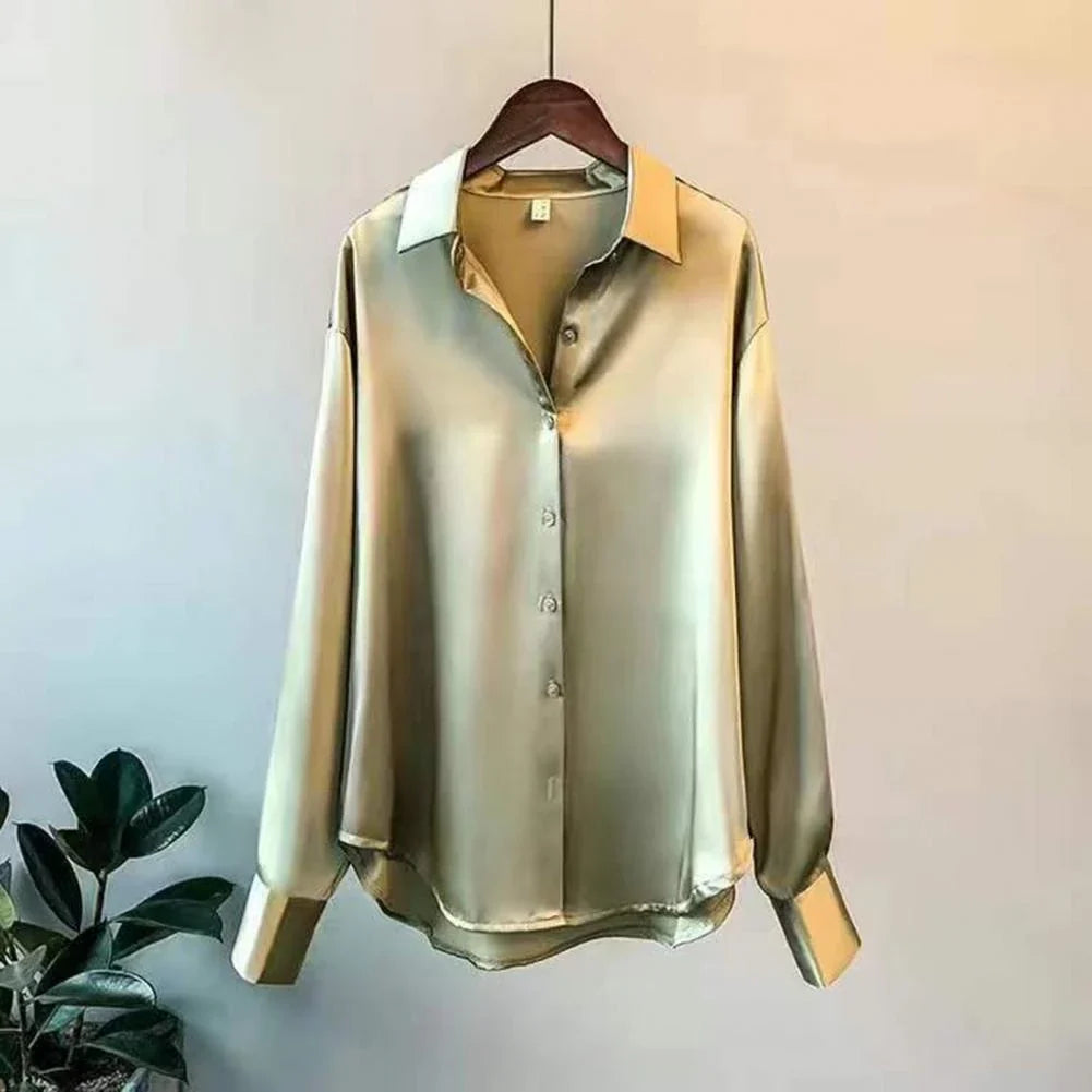 Camicia elegante da donna a maniche lunghe per uso quotidiano
