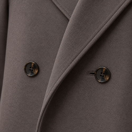 Cappotto Donna Lungo Doppiopetto Elegante per Stagioni Fredde