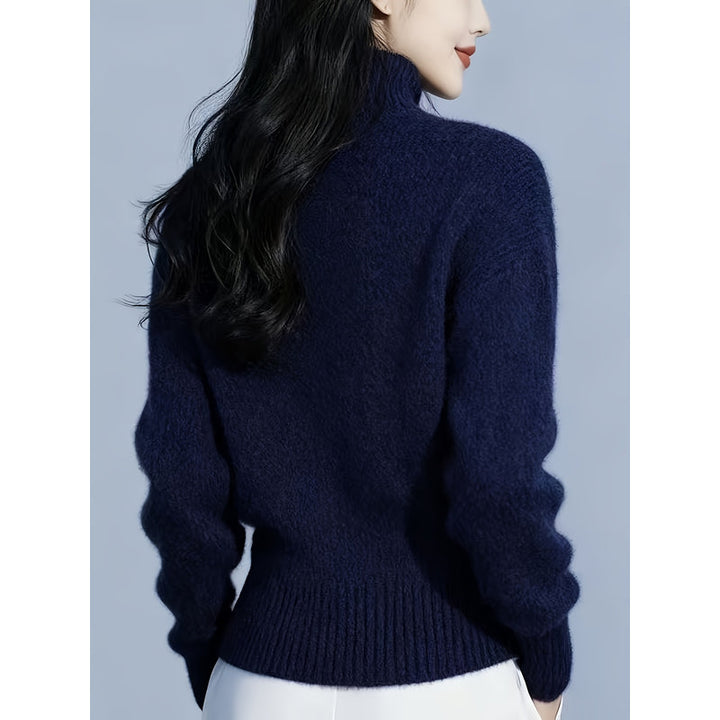 Cardigan da donna blu navy – vista posteriore