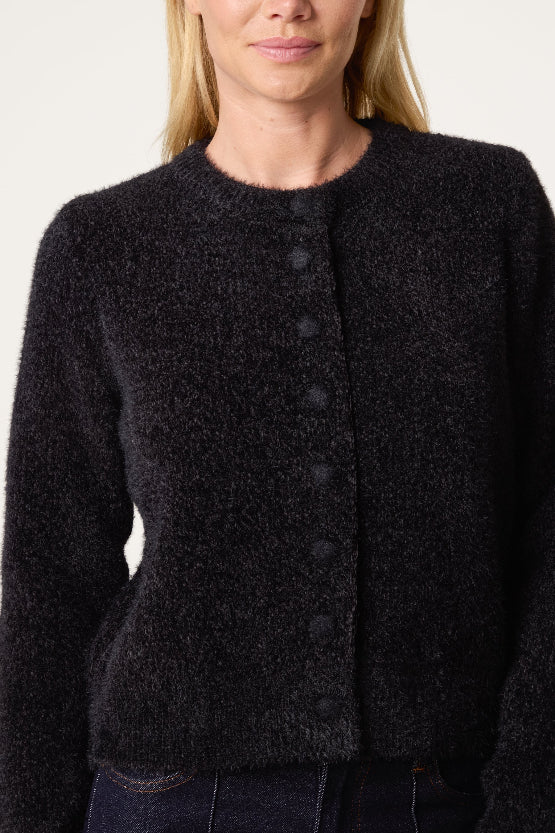 Cardigan Donna Girocollo Elegante per Giornate Fresche Autunnali