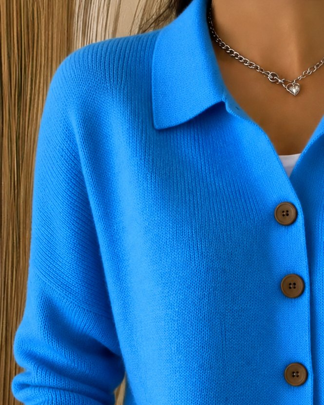 Cardigan Donna con Colletto per Giornate Fresche
