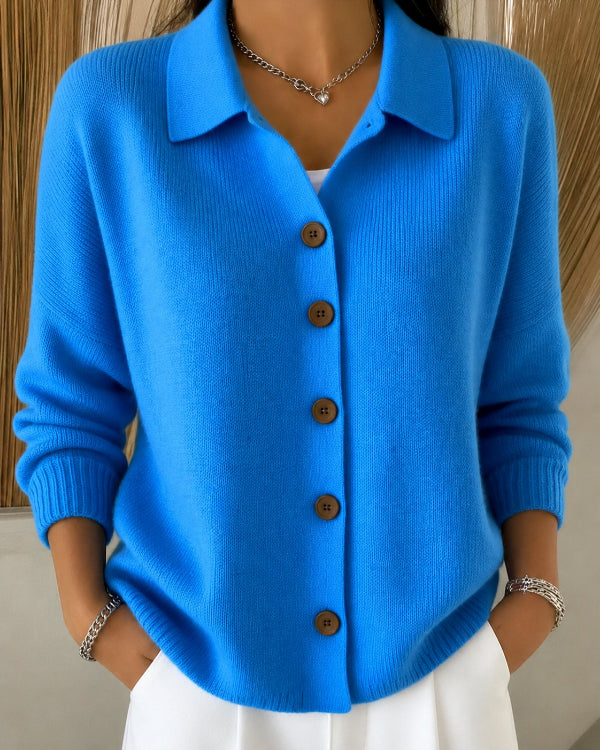 Cardigan Donna con Colletto per Giornate Fresche