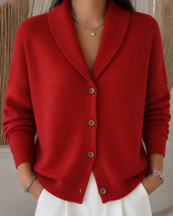 Cardigan Donna con Colletto per Giornate Fresche