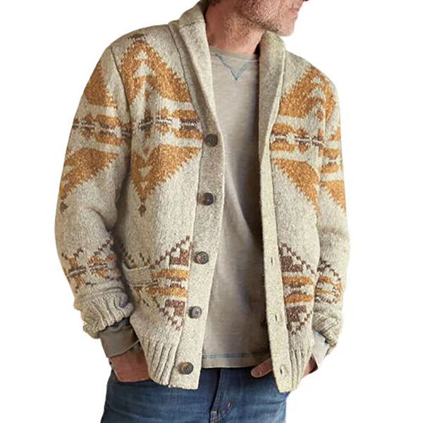 Cardigan Uomo con Colletto Aperto
