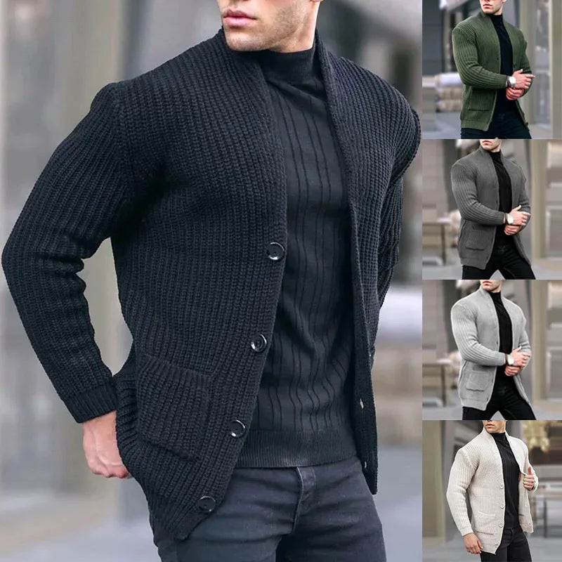 Cardigan Uomo Lavorato a Maglia