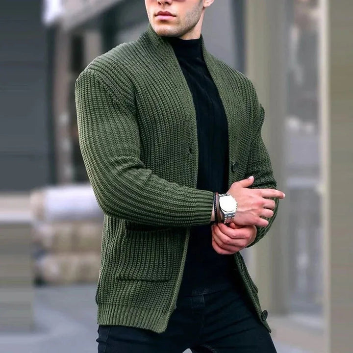 Cardigan Uomo Lavorato a Maglia