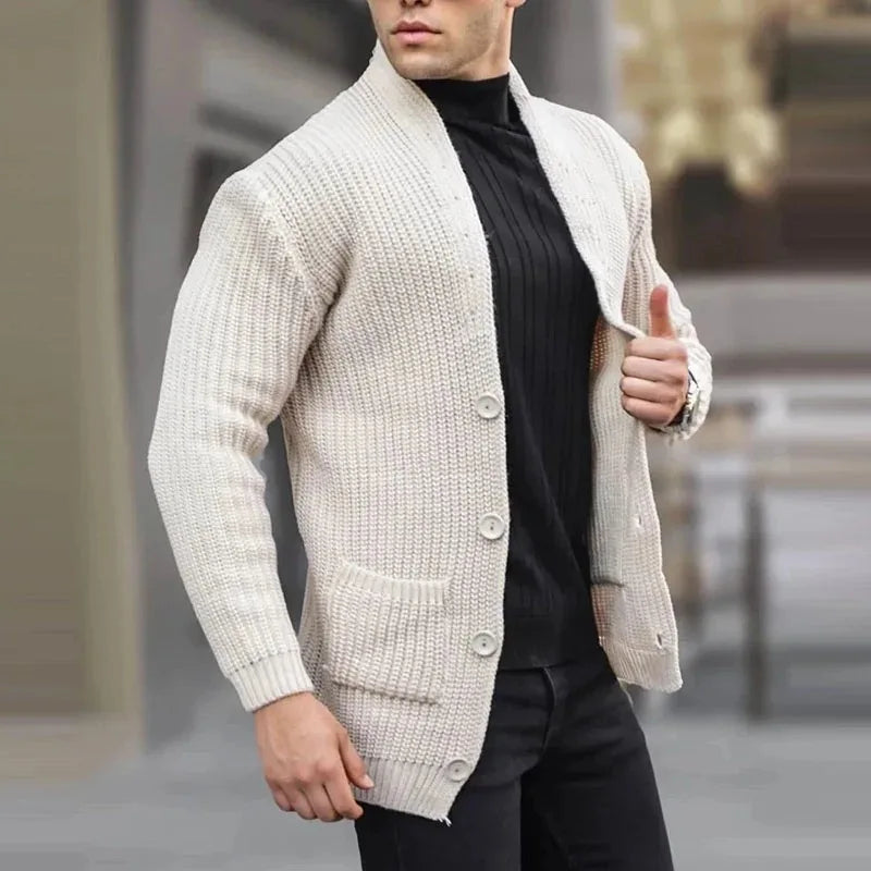 Cardigan Uomo Lavorato a Maglia