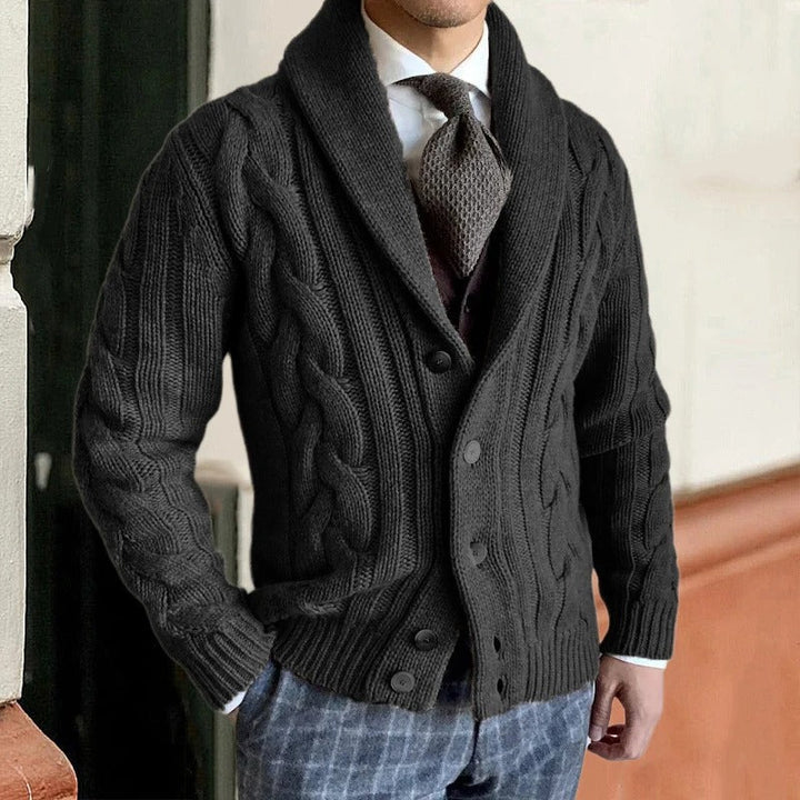 Cardigan da Uomo con Collo a Scialle