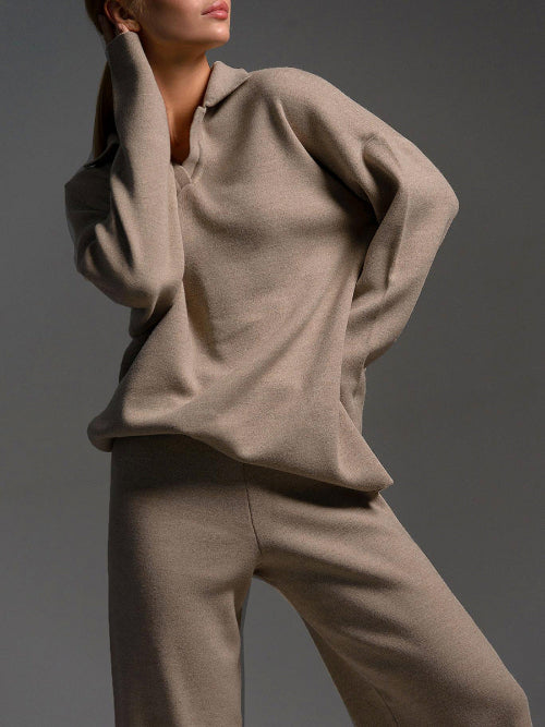 Completo Donna con Felpa e Pantaloni Ampi