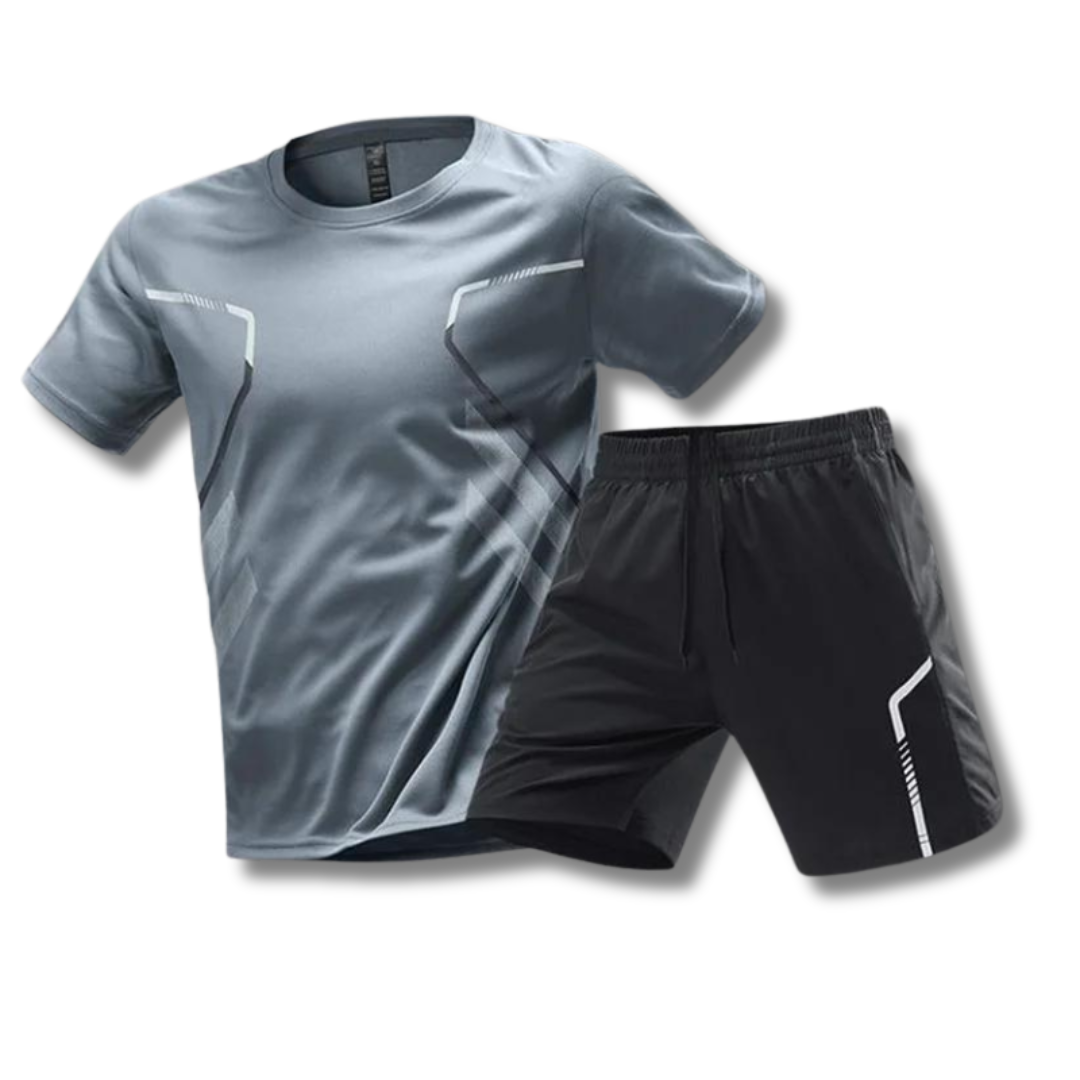 Completo Sportivo Uomo T-shirt Shorts Casual Allenamento Estivo